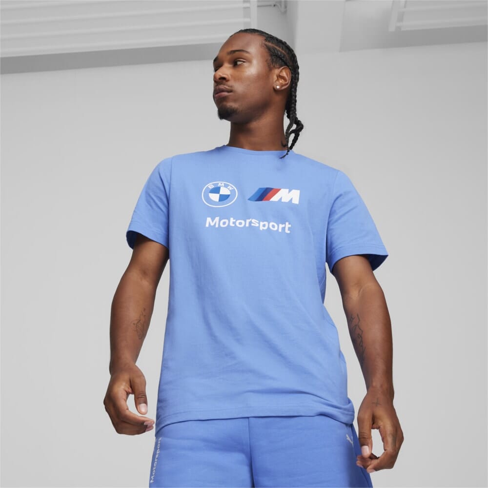 BMW M Motorsport Puma Essentials Logo T-Shirt - Blue T-shirts BMW Motorsports