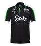 Stake F1 Kick Sauber 2024 Men's Team Polo Shirt - Black Polos Stake F1 Kick Sauber