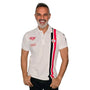GrandPrix Originals Men's Gulf Roadmaster Polo - White/Gulf Blue/Navy Polos GrandPrix Originals USA S White