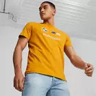 BMW M Motorsport Puma Essentials Logo T-Shirt - Blue/Orange T-shirts BMW Motorsports