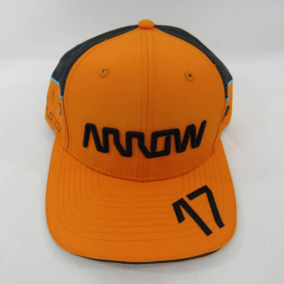 McLaren Indy Car Team New Era 9Fifty Driver Kyle Larson Hat - Orange Hats McLaren Indy