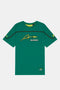 Aston Martin F1 Kimoa Fernando Alonso Heat Sealed Banded T-Shirt - Green/Lime T-shirts Aston Martin F1