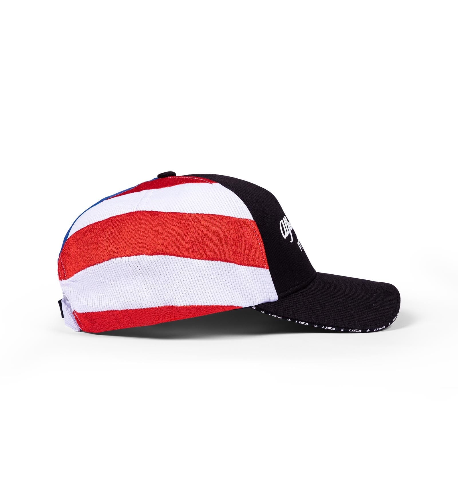 Alfa Romeo Racing F1 Special Edition Stars & Stripes USA GP Baseball Hat - Black Hats Alfa Romeo