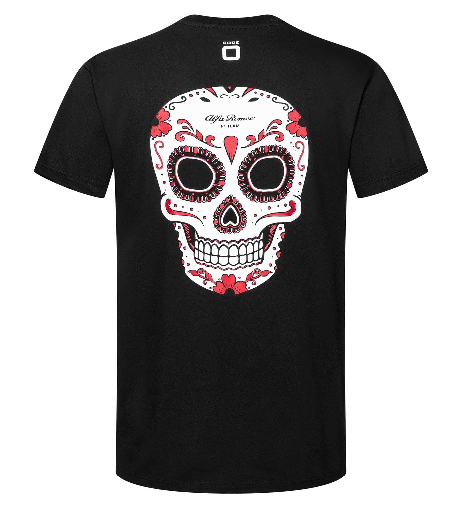 Alfa Romeo Racing F1 Men's Limited Edition Mexico GP Skull T-Shirt - Black/White T-shirts Alfa Romeo