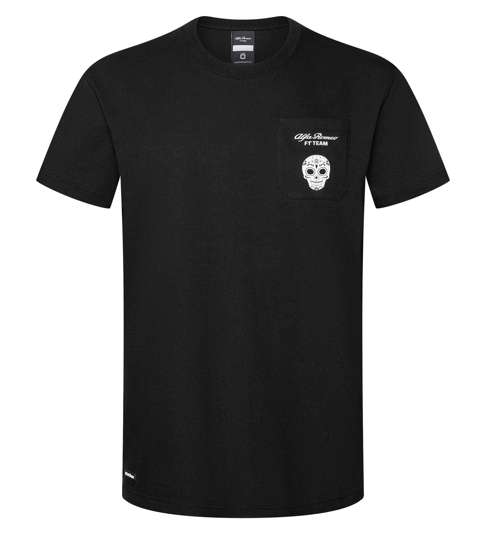 Alfa Romeo Racing F1 Men's Limited Edition Mexico GP Skull T-Shirt - Black/White T-shirts Alfa Romeo S Black