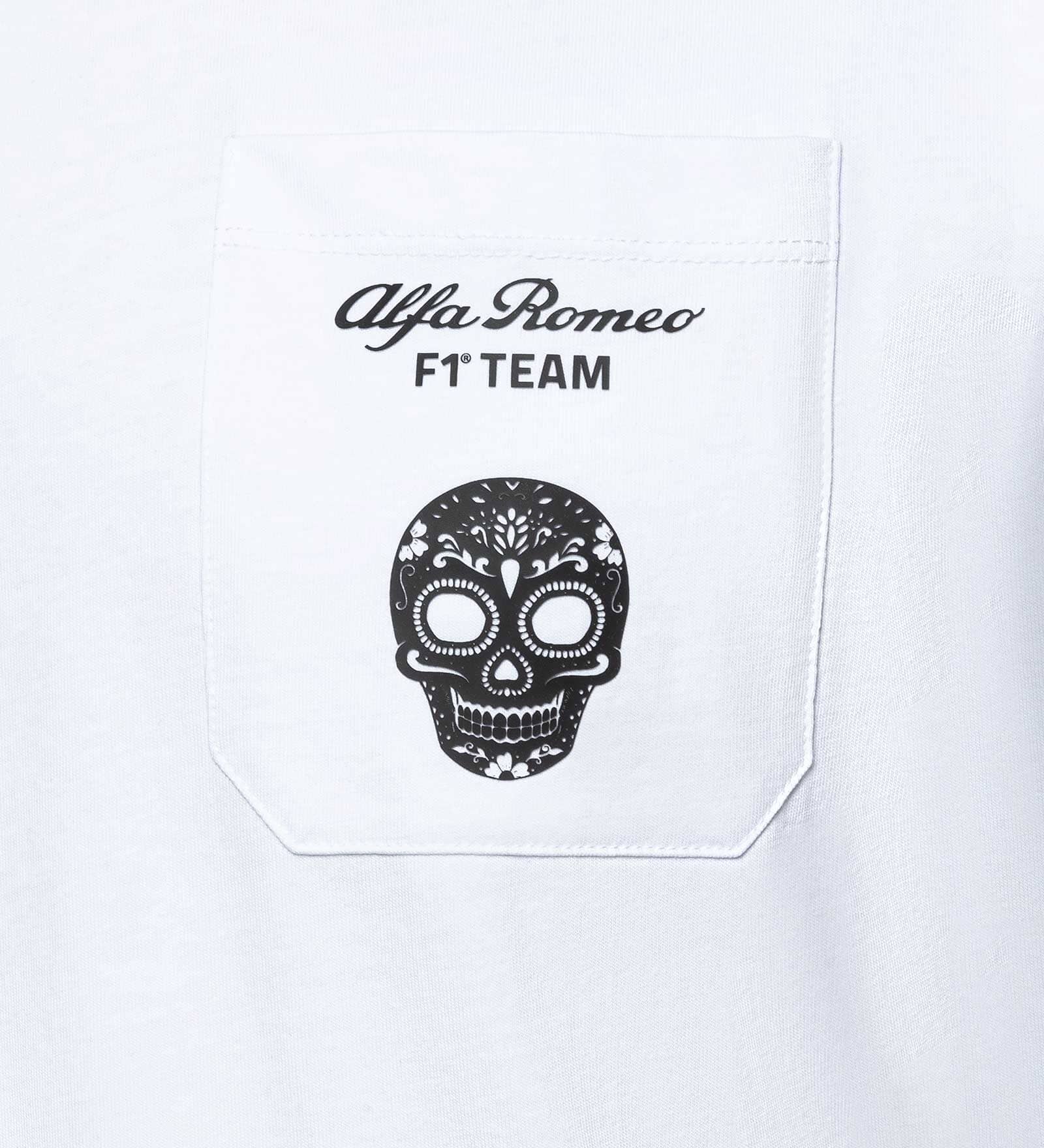Alfa Romeo Racing F1 Men's Limited Edition Mexico GP Skull T-Shirt - Black/White T-shirts Alfa Romeo