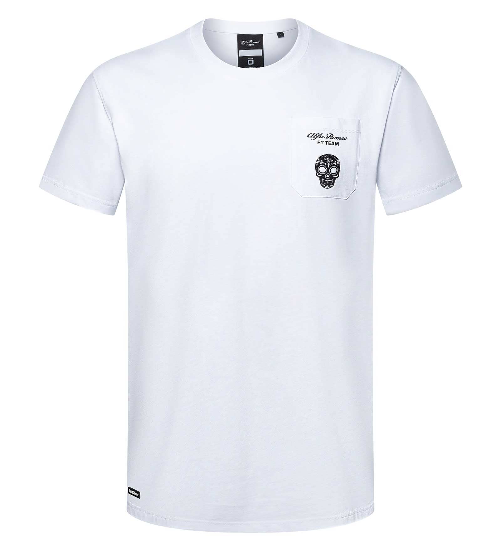 Alfa Romeo Racing F1 Men's Limited Edition Mexico GP Skull T-Shirt - Black/White T-shirts Alfa Romeo S White