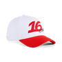Scuderia Ferrari F1 Charles Leclerc #16 Baseball Hat - Puma White Hats Scuderia Ferrari