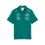 Aston Martin F1 2026 Kids Team Polo Shirt - Youth Green Lux Polos Aston Martin F1