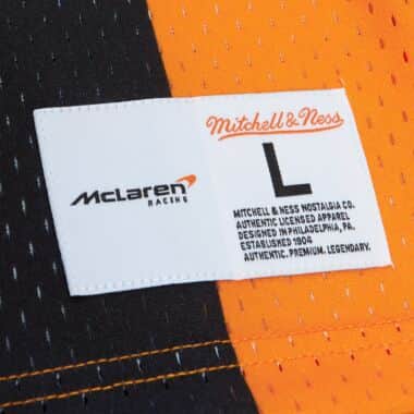McLaren Racing F1 Mitchell & Ness Special Edition Monaco GP Triple Crown Tackle Twill Jersey Jersey McLaren-Castore