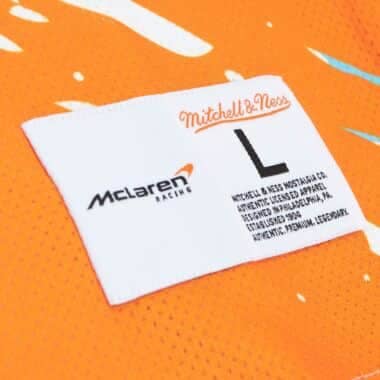 McLaren Racing F1 Special Edition Miami GP Oscar Piastri Mitchell & Ness Paintbrush Jersey Jersey McLaren-Castore