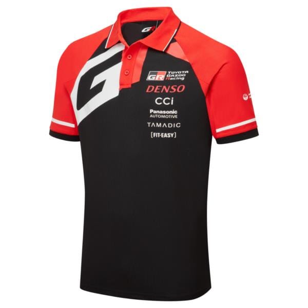 Toyota Gazoo Racing Men's Team Polo Shirt - Black Polos Toyota