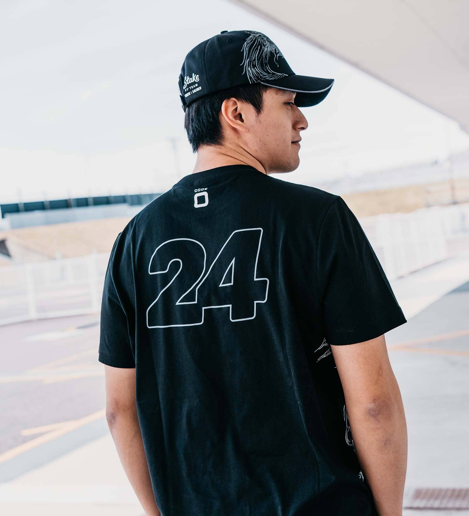 Stake F1 Kick Sauber Special Edition Zhou Guanyu China GP Dragon T-Shirt - Black T-shirts Stake F1 Kick Sauber