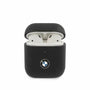 BMW Motorsports PC Leather AirPods Case with Metal Logo Phone Cases Dark Slate Gray