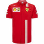 Scuderia Ferrari F1 Men's 2021 Team Button Down Shirt- Red Shirts Firebrick