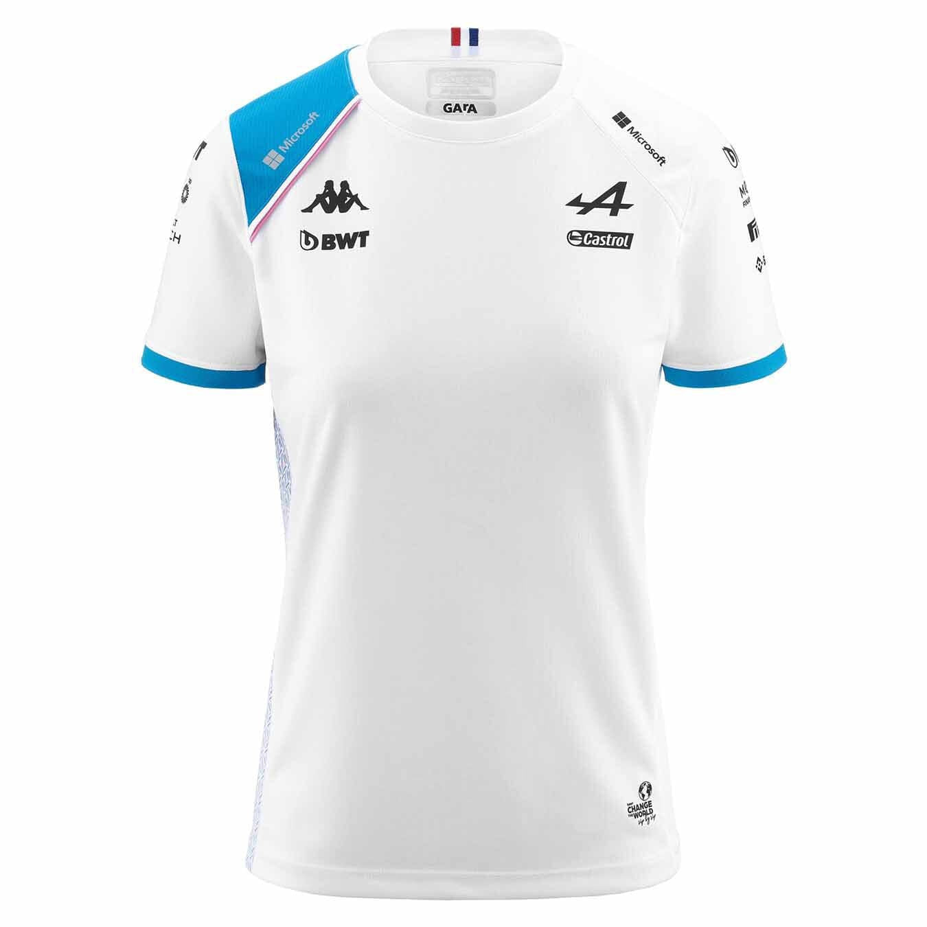 Alpine Racing F1 2023 Women's Team T-Shirt- Black T-shirts Alpine XS White