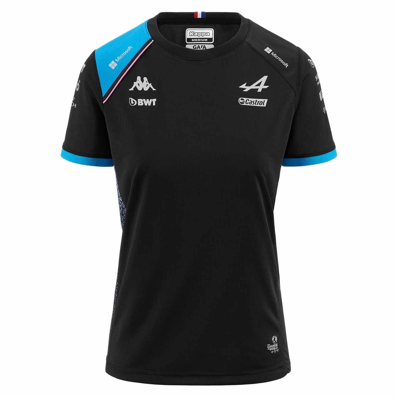 Alpine Racing F1 2023 Women's Team T-Shirt- Black T-shirts Alpine XS Black