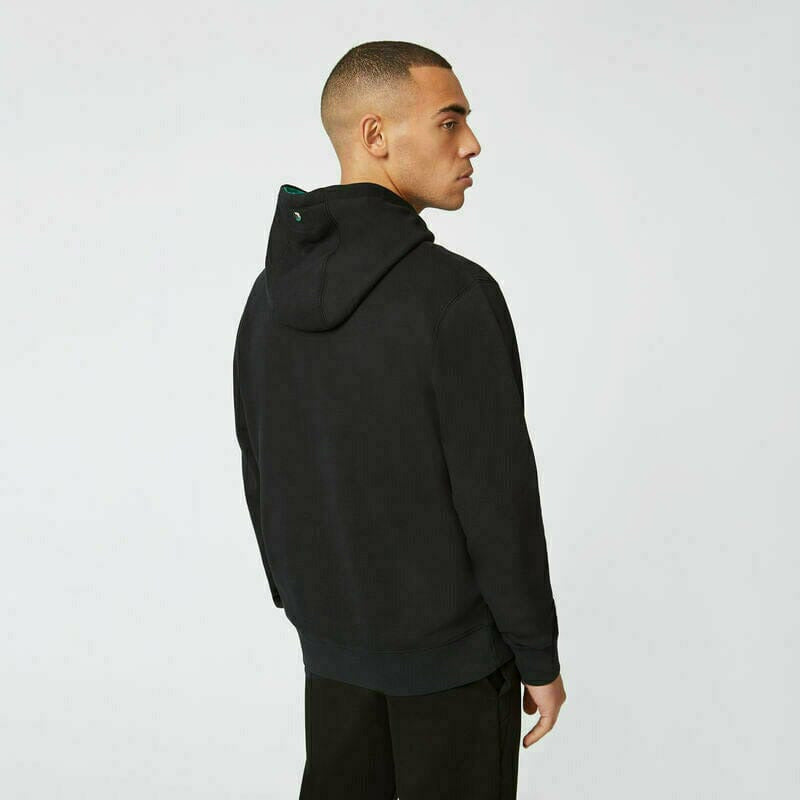 Mercedes Benz AMG Petronas F1 Unisex Logo Hooded Sweatshirt -Black/Gray Hoodies Black