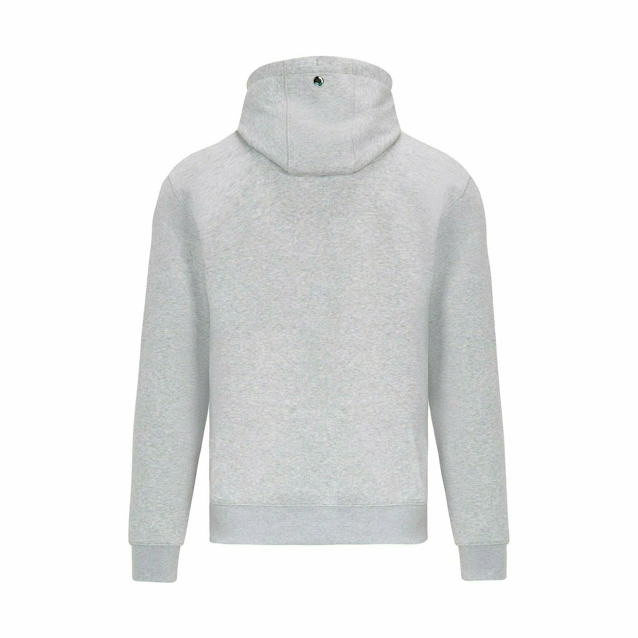 Mercedes Benz AMG Petronas F1 Unisex Logo Hooded Sweatshirt -Black/Gray Hoodies Gray