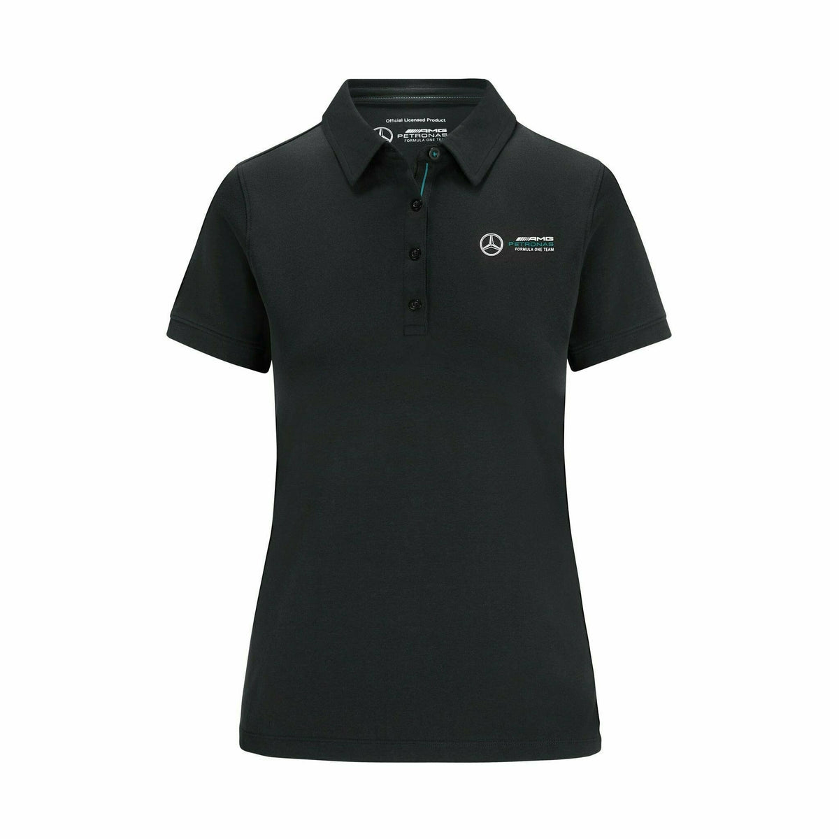Mercedes Benz AMG Petronas F1 Women s Classic Polo Shirt Black CMC Motorsports