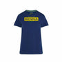 Ayrton Senna Women's Fanwear Logo T-Shirt- Navy T-shirts Midnight Blue