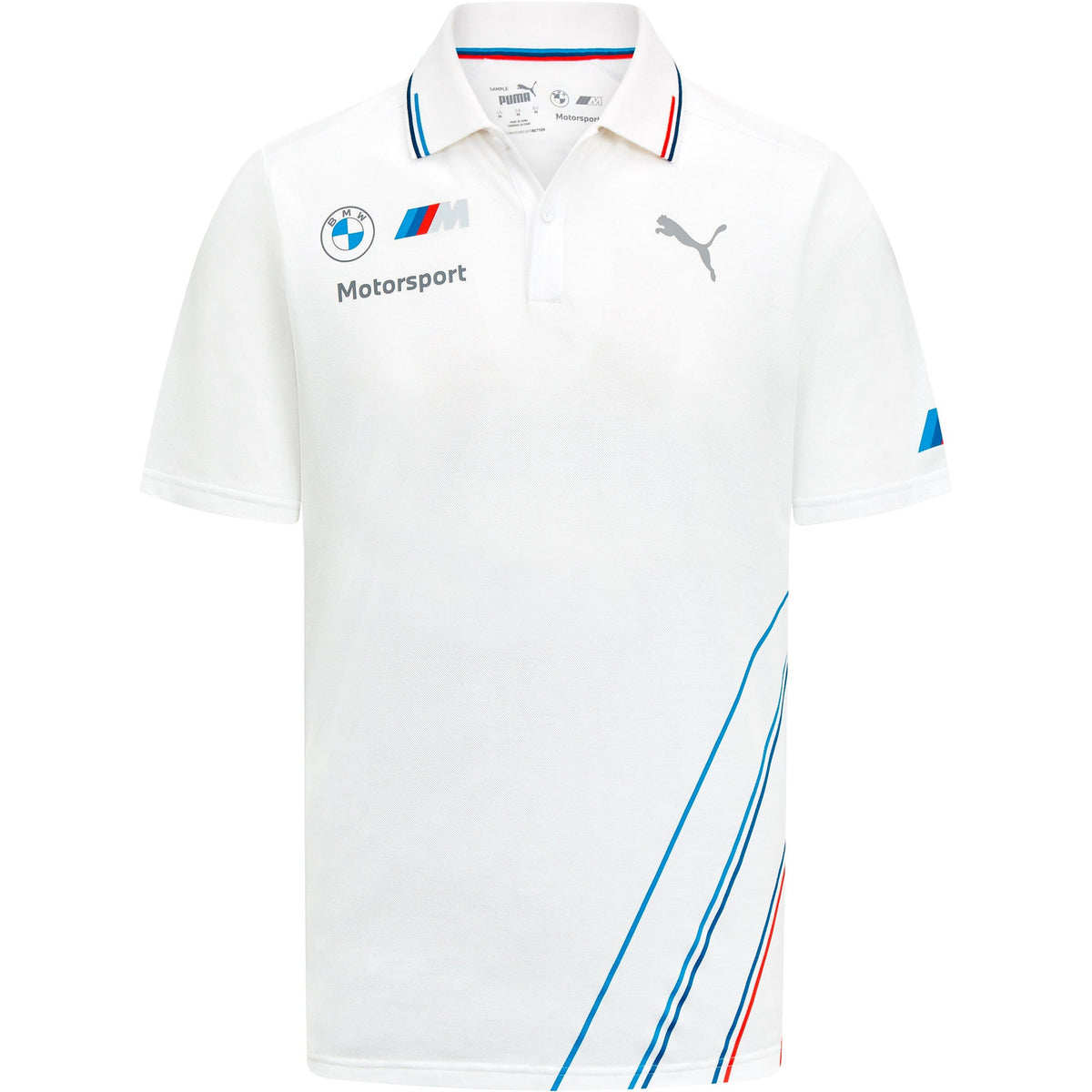安いそれに目立つ BMW Motorsports Men's Team Polo Shirt- Gray/White トップス