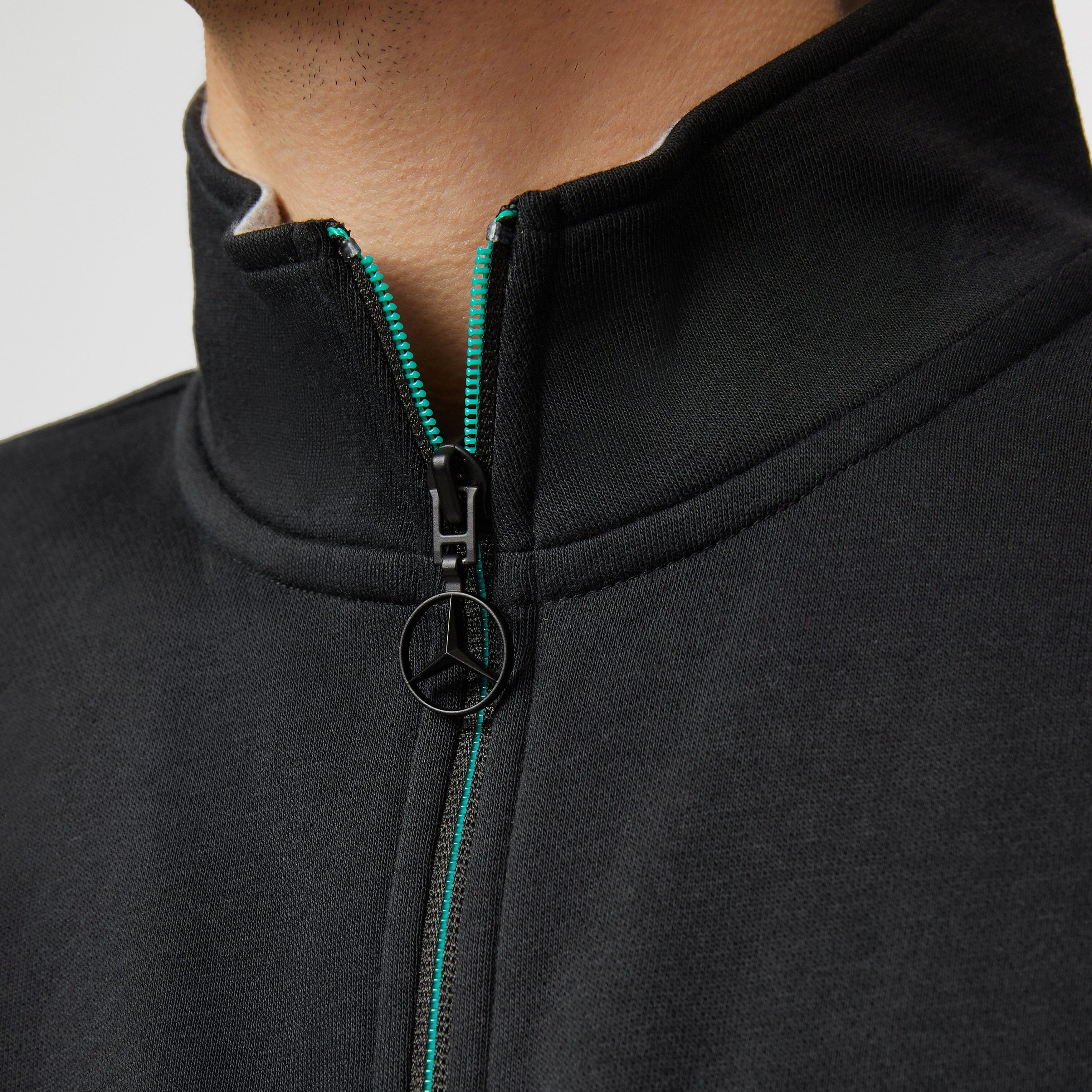 Mercedes AMG Petronas F1 1/4 Zip Sweatshirt- Black Sweatshirt Mercedes AMG Petronas