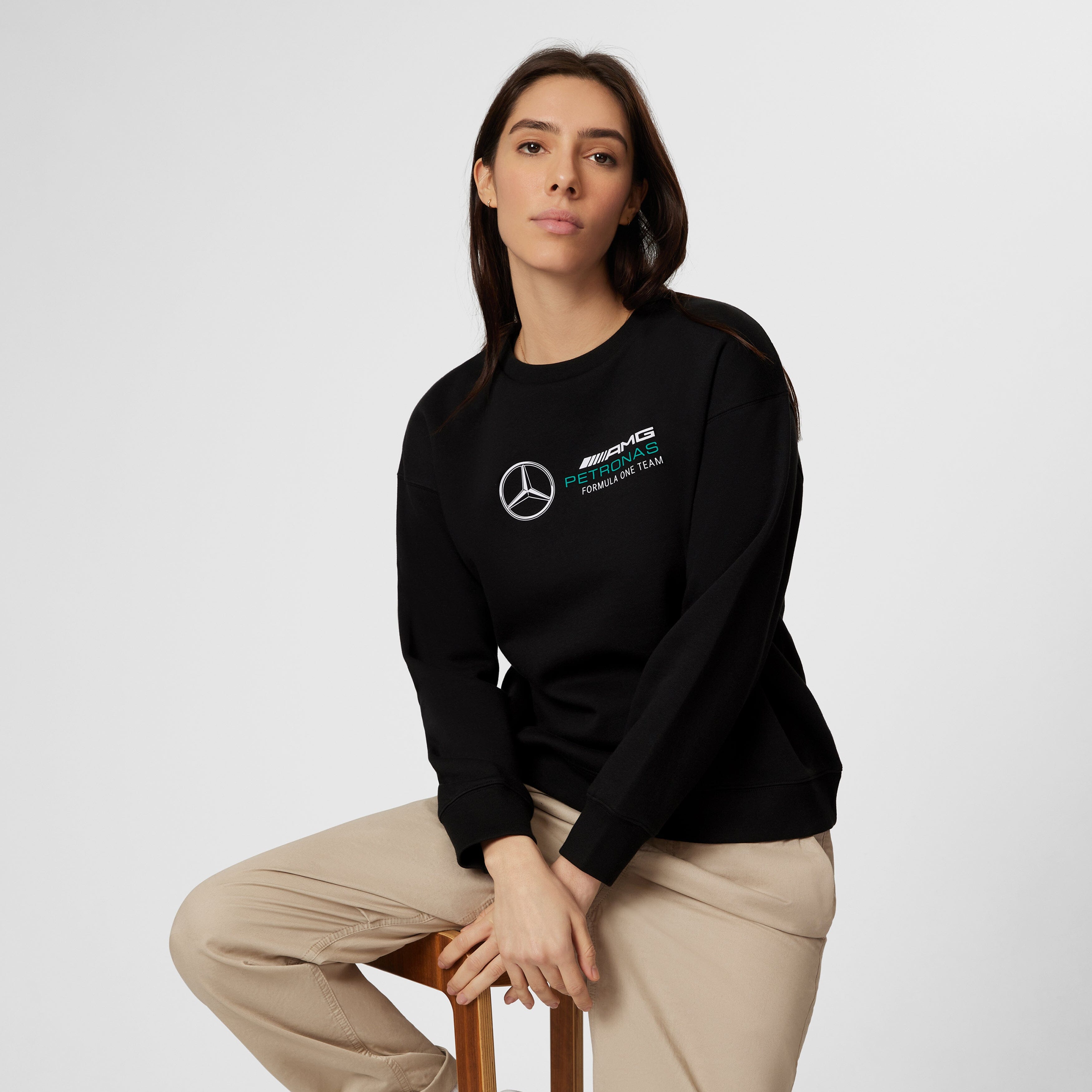 Mercedes AMG Petronas F1 Women's Crew Logo Sweatshirt Sweatshirt Mercedes AMG Petronas