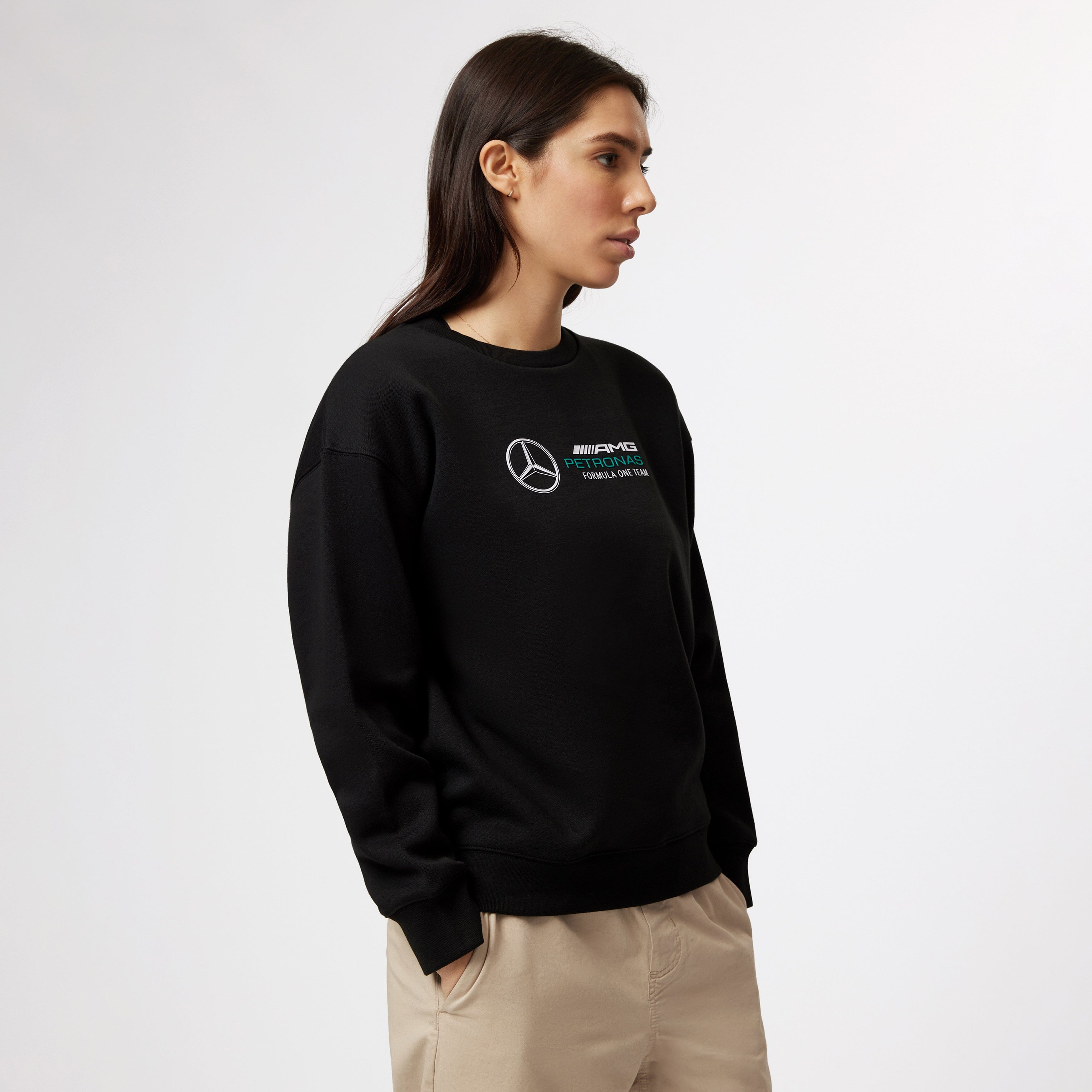 Mercedes AMG Petronas F1 Women's Crew Logo Sweatshirt Sweatshirt Mercedes AMG Petronas