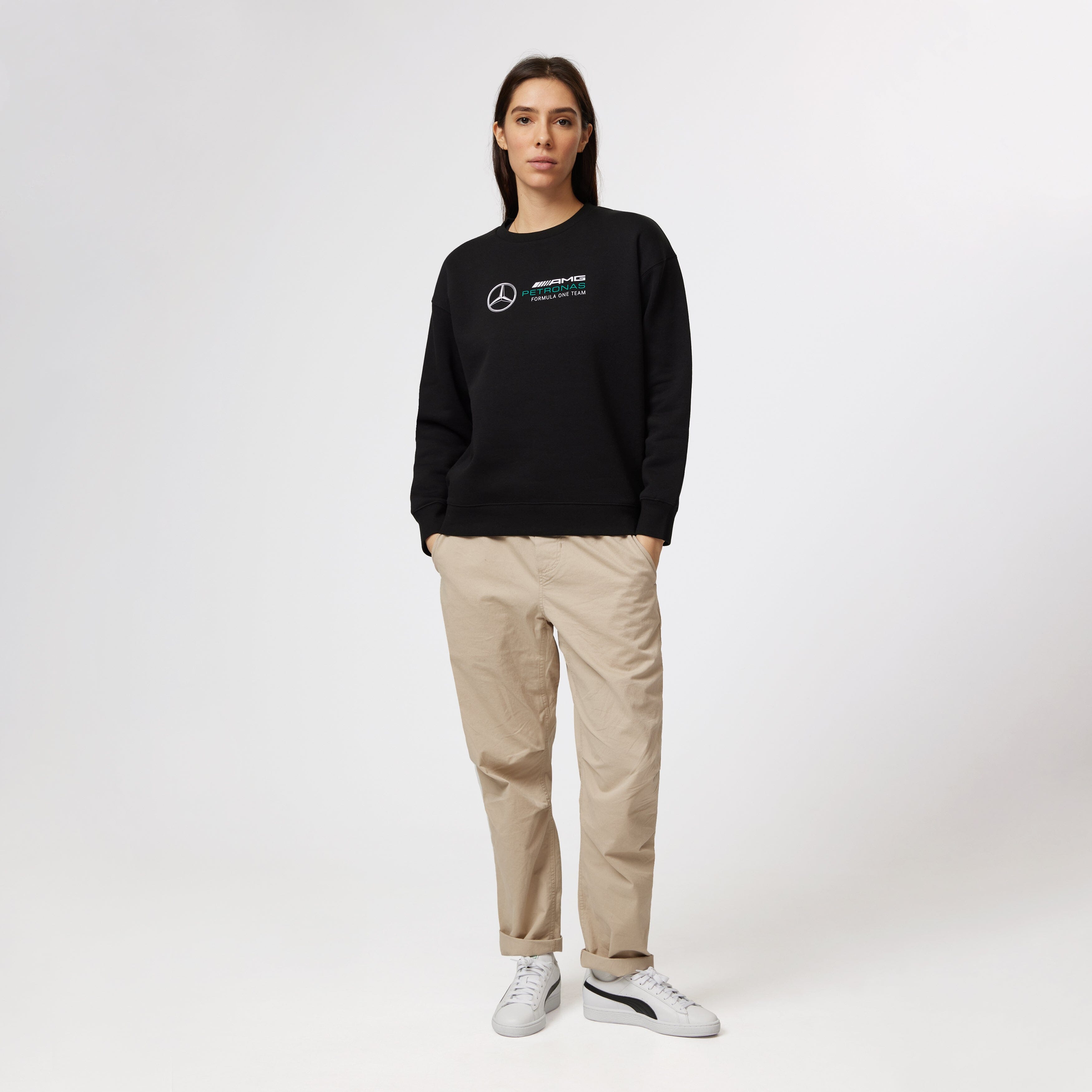 Mercedes AMG Petronas F1 Women's Crew Logo Sweatshirt Sweatshirt Mercedes AMG Petronas