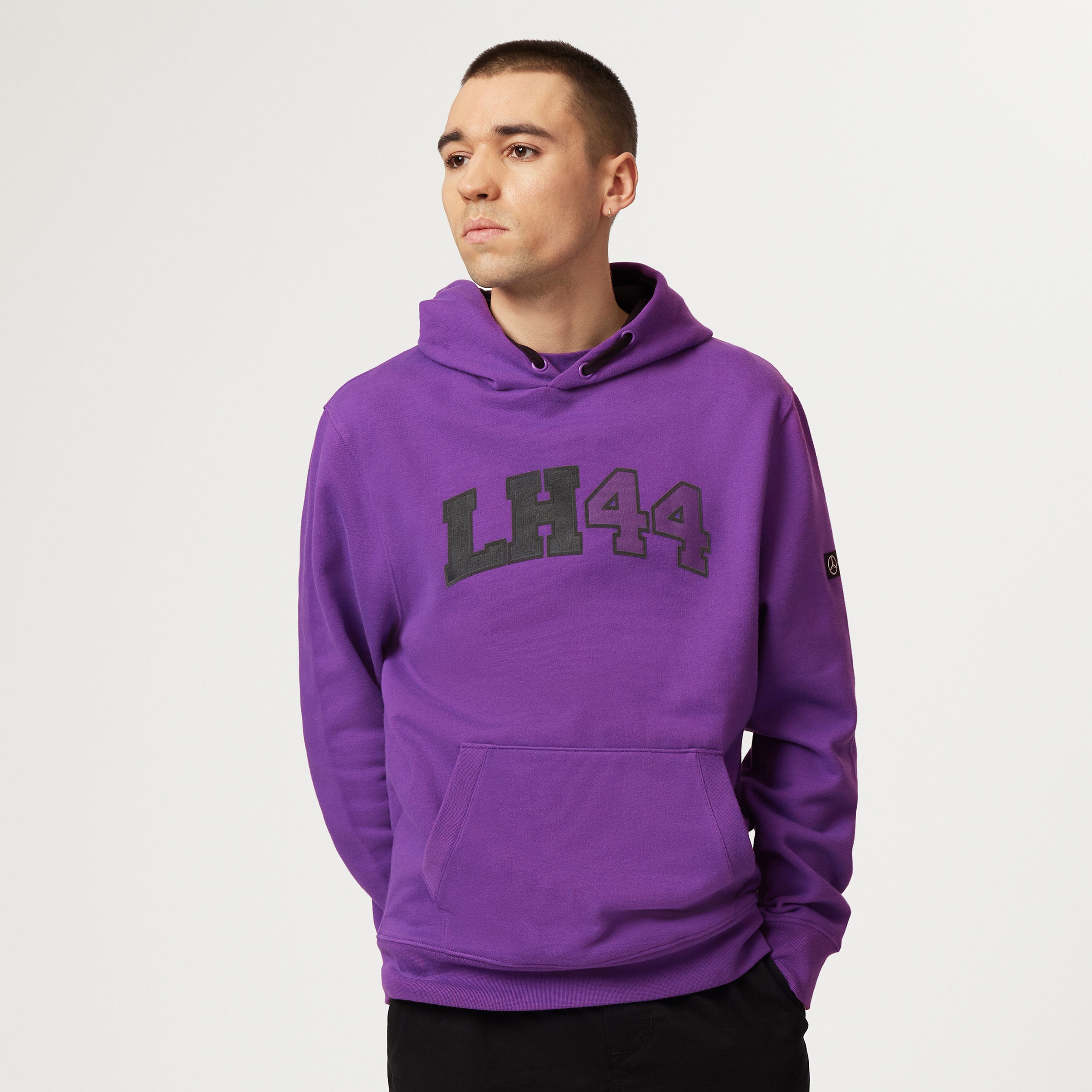 Mercedes AMG Petronas F1 Lewis Hamilton Hooded Sweatshirt - Black/Purple Hoodies Mercedes AMG Petronas