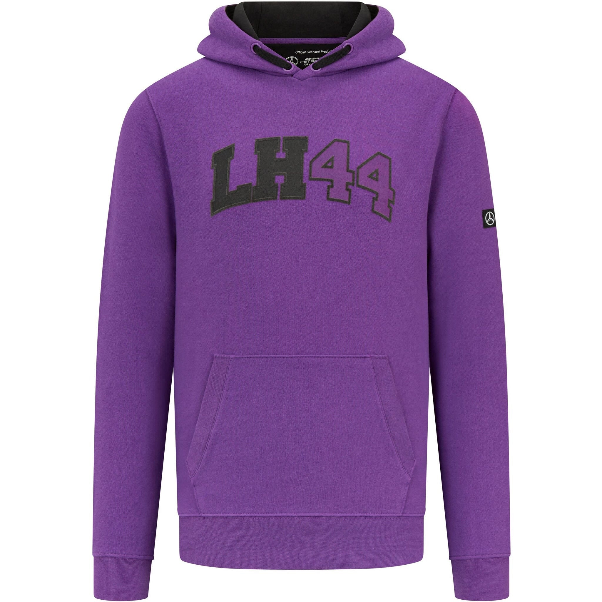 Mercedes AMG Petronas F1 Lewis Hamilton Hooded Sweatshirt - Black/Purple Hoodies Dark Slate Blue