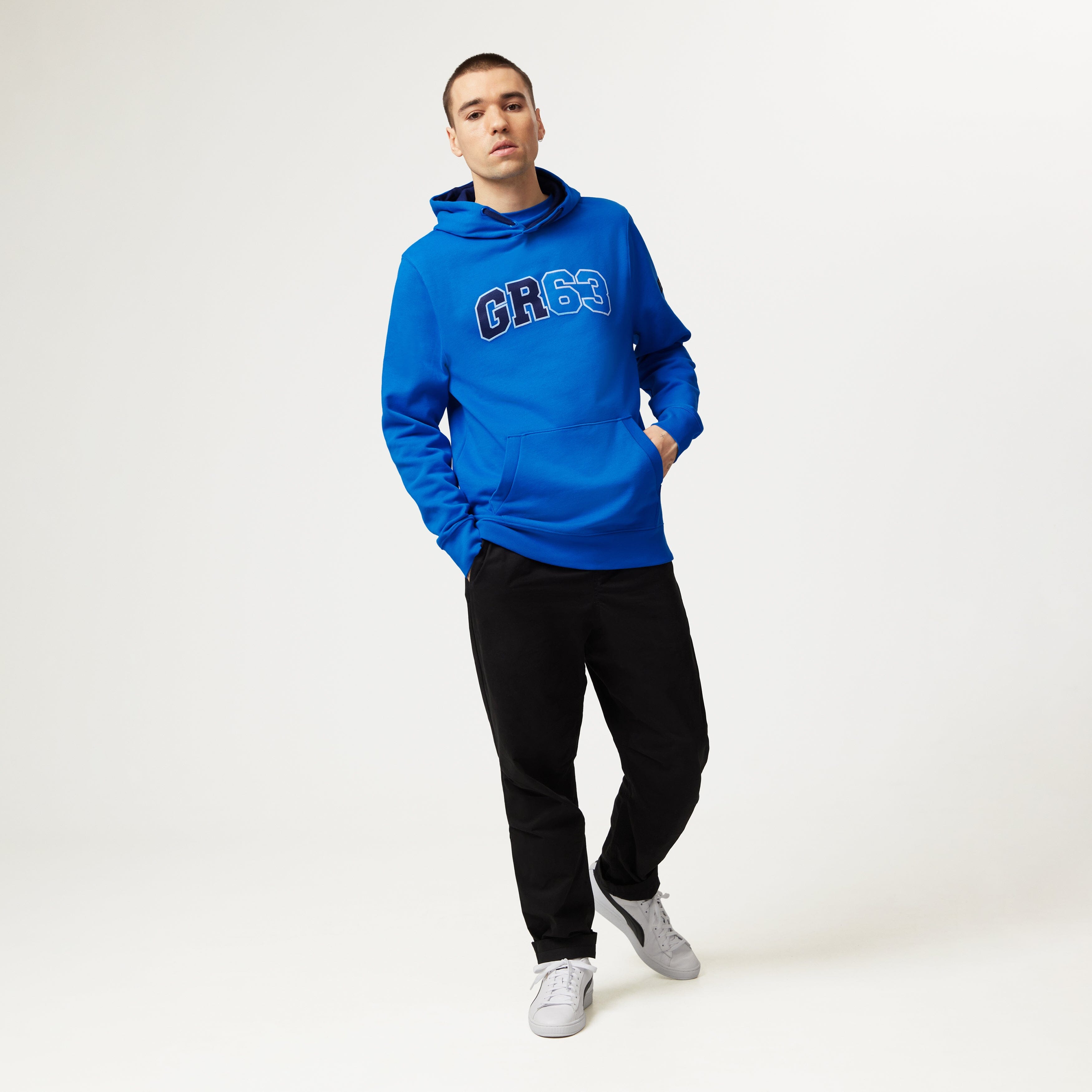 Mercedes AMG Petronas F1 George Russell Hooded Sweatshirt - Black/Blue Hoodies Mercedes AMG Petronas