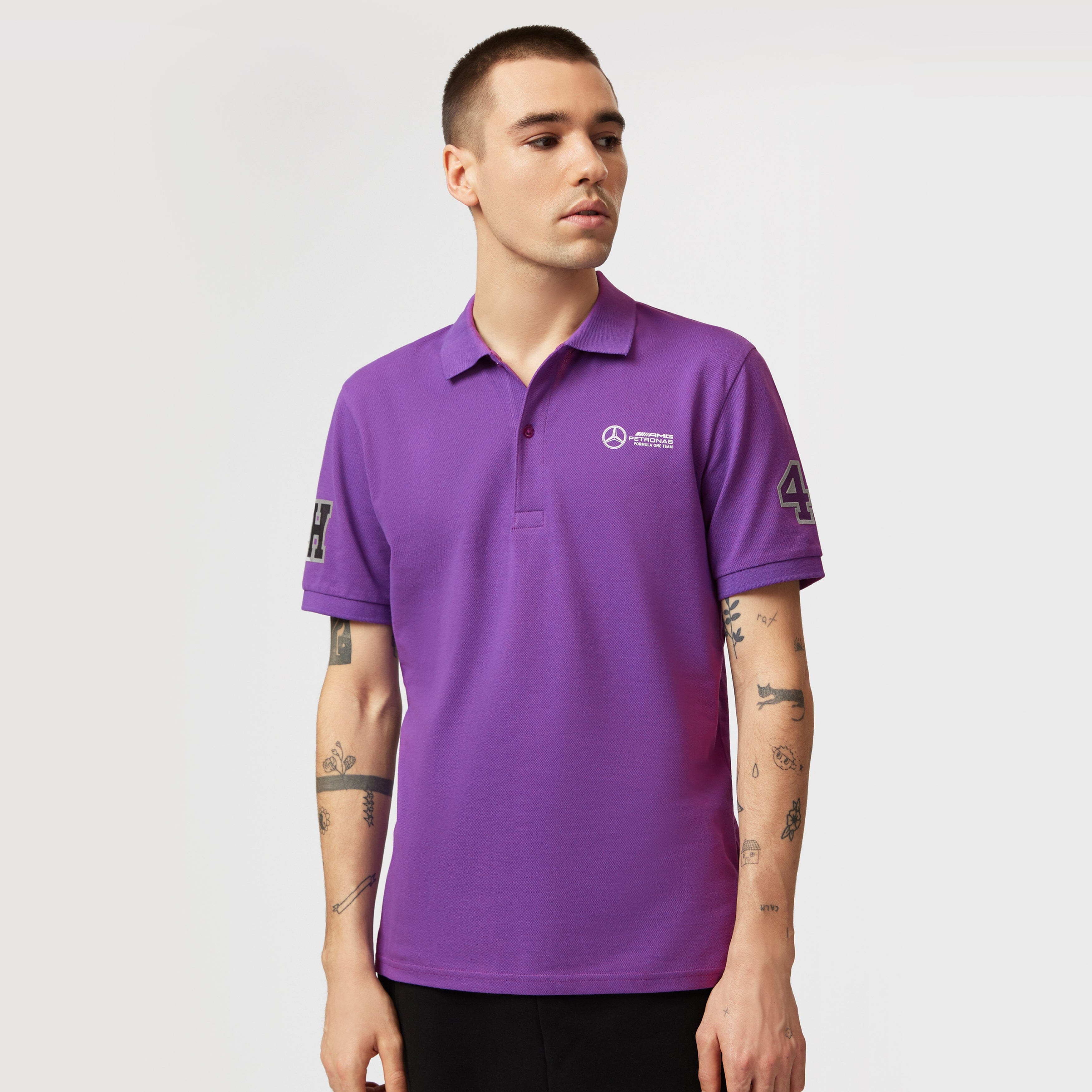 Mercedes AMG Petronas F1 Men's Lewis Hamilton Polo Polos Mercedes AMG Petronas