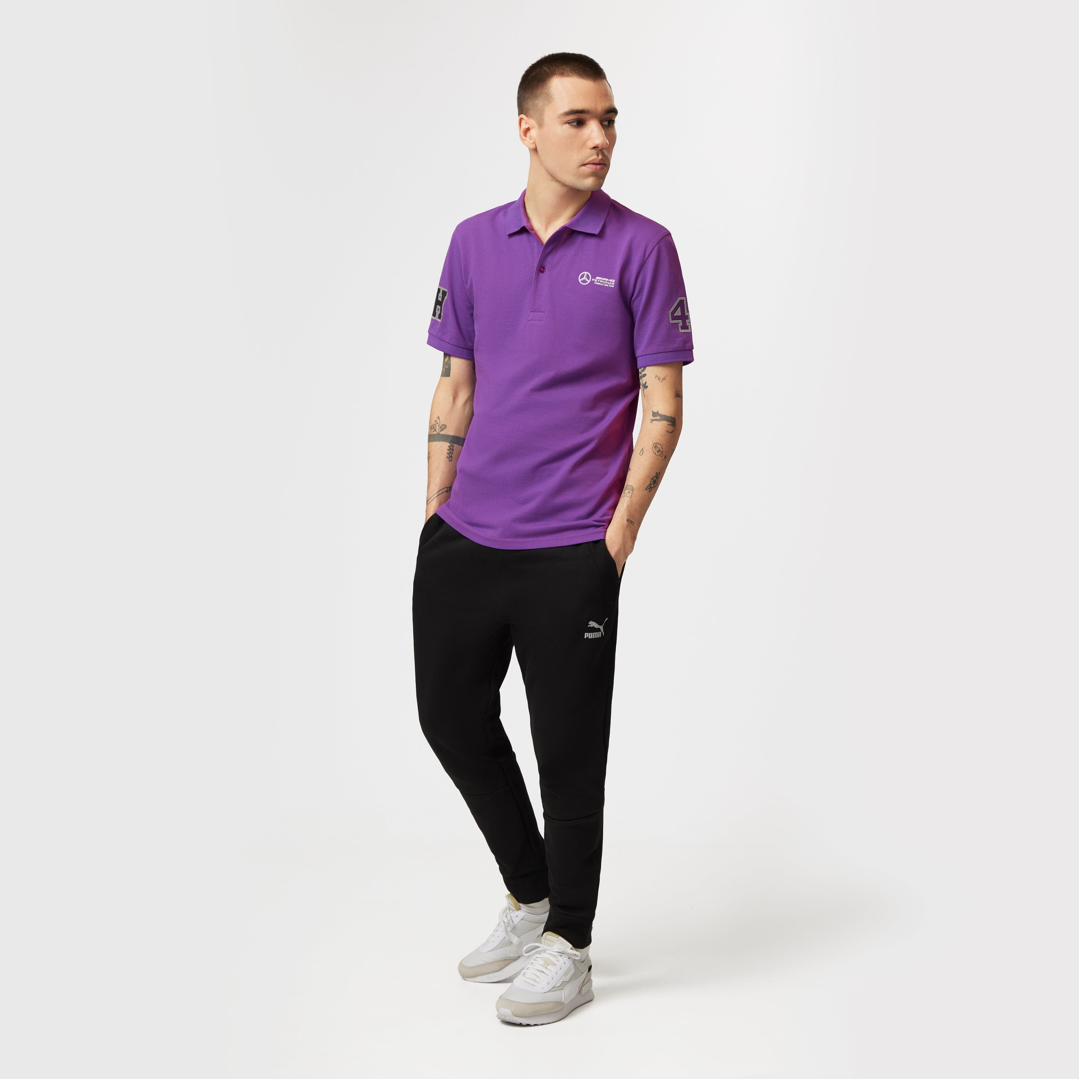 Mercedes AMG Petronas F1 Men's Lewis Hamilton Polo Polos Mercedes AMG Petronas