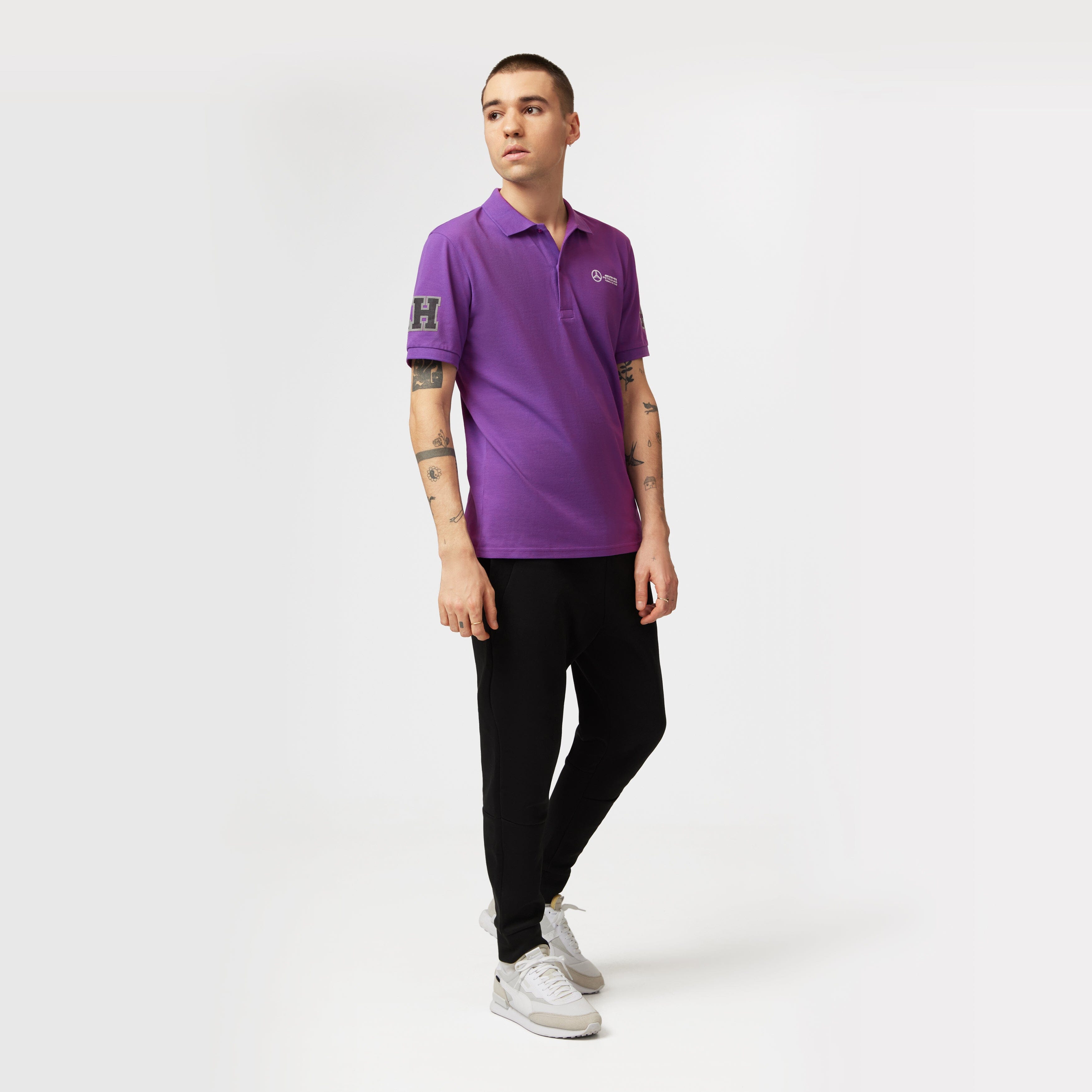 Mercedes AMG Petronas F1 Men's Lewis Hamilton Polo Polos Mercedes AMG Petronas