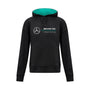 Mercedes AMG Petronas F1 Women's Oversized Hoodie - Black/White Hoodies Mercedes AMG Petronas XXS Black