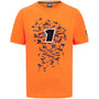 Red Bull Racing F1 Men's Max Verstappen Special Edition Singapore GP T-Shirt T-shirts Coral