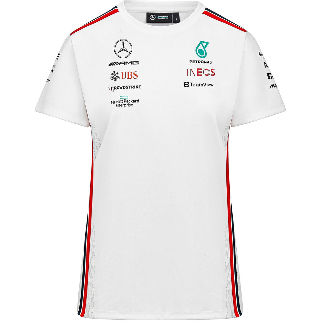 Mercedes AMG Petronas F1 2023 Women's Driver T-Shirt - Black/White T-shirts Lavender