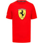 Scuderia Ferrari F1 Men's Puma Large Shield T-Shirt -Black/Red T-shirts Scuderia Ferrari XS Red