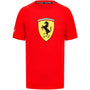Scuderia Ferrari F1 Men's Puma Large Shield T-Shirt -Black/Red T-shirts Scuderia Ferrari XS Red