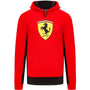 Scuderia Ferrari F1 Men's Puma Shield Hoodie-Black/Red Hoodies Scuderia Ferrari XS Red