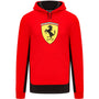 Scuderia Ferrari F1 Men's Puma Shield Hoodie-Black/Red Hoodies Scuderia Ferrari XS Red