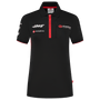Haas Racing F1 2023 Women's Team Fitted Polo Shirt - Black Polos Haas F1 Racing Team