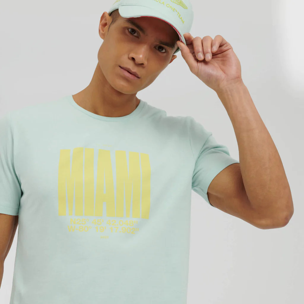 Aston Martin Cognizant F1 2023 Limited Edition Miami GP T-Shirt - Pastel Green T-shirts Aston Martin F1