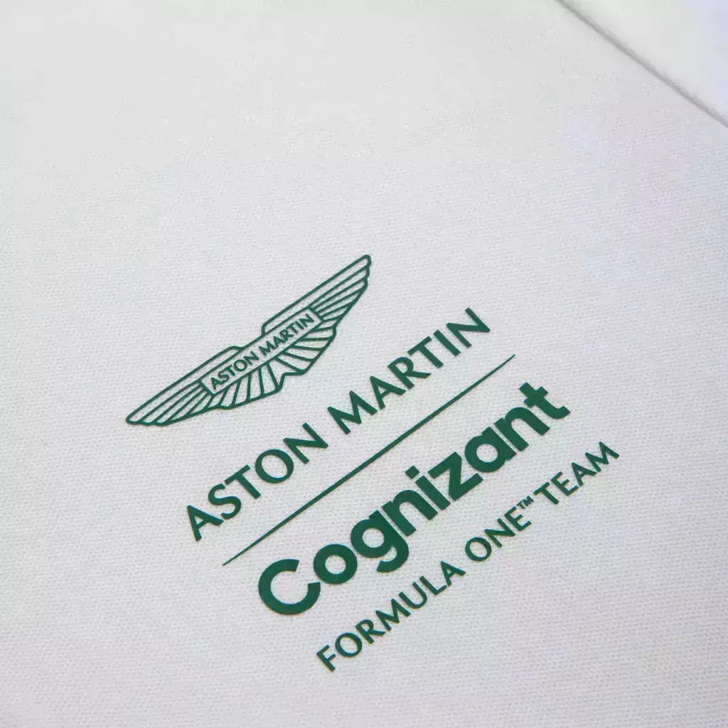 Aston Martin Cognizant F1 Lifestyle Polo Shirt Polos Light Gray