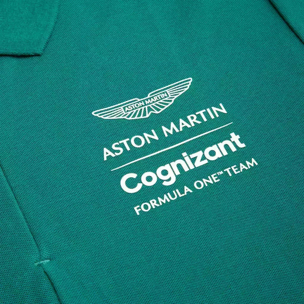 Aston Martin Cognizant F1 Lifestyle Polo Shirt Polos Dark Cyan