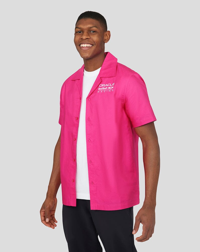 Red Bull Racing F1 Special Edition Miami Button Down Shirt - Pink Shirts Red Bull Racing