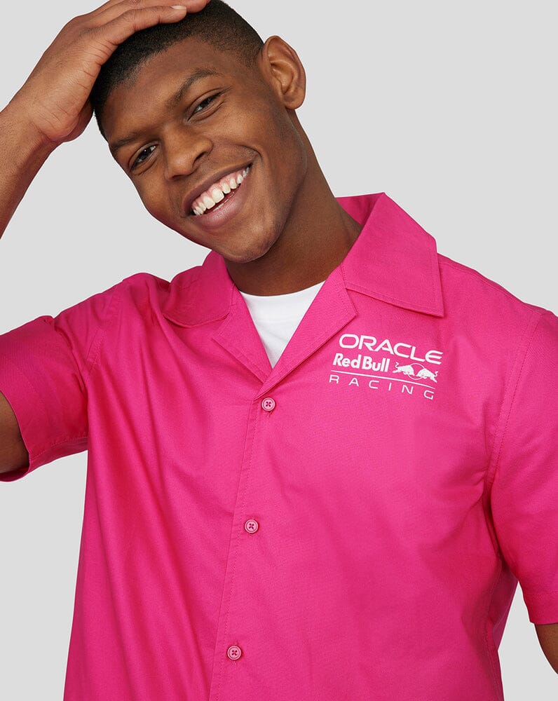 Red Bull Racing F1 Special Edition Miami Button Down Shirt - Pink Shirts Red Bull Racing