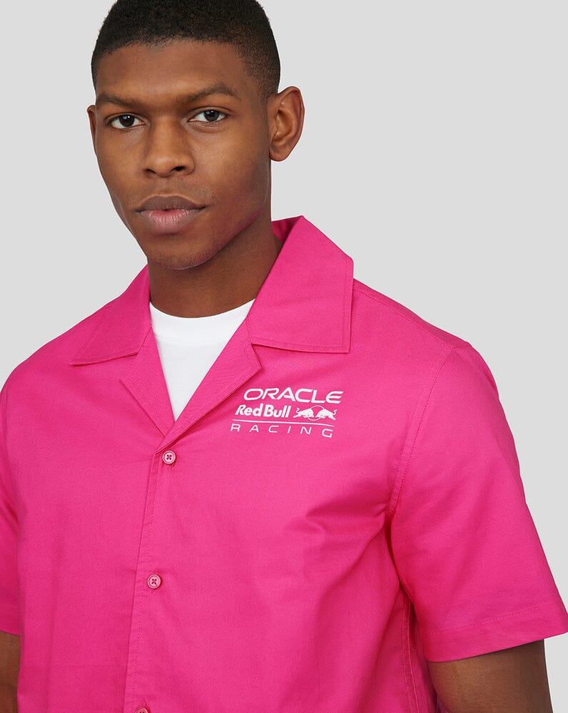 Red Bull Racing F1 Special Edition Miami Button Down Shirt - Pink Shirts Red Bull Racing
